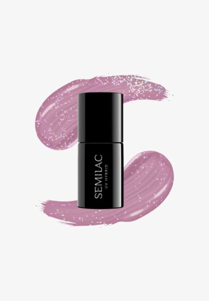 Лак для ногтей Semilac Uv Gel Polish SEMILAC, цвет shimmer dust pink