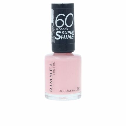 Лак для ногтей 60 seconds super shine Rimmel london, 8 мл, 722-all nails on deck