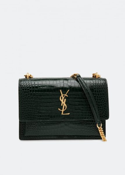 Кошелек SAINT LAURENT Monogram chain wallet, белый