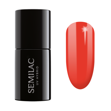 Semilac UV Hybrid гибридный лак для ногтей, 039 Sexy Red