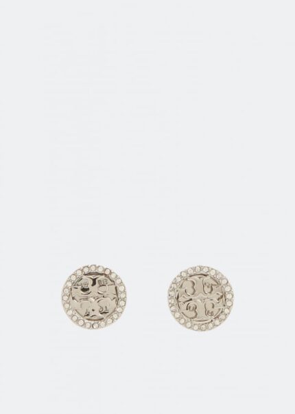 Серьги TORY BURCH Kira pavé stud earrings, золотой