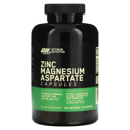 Аспартат цинка и магния Optimum Nutrition ZMA, 180 капсул