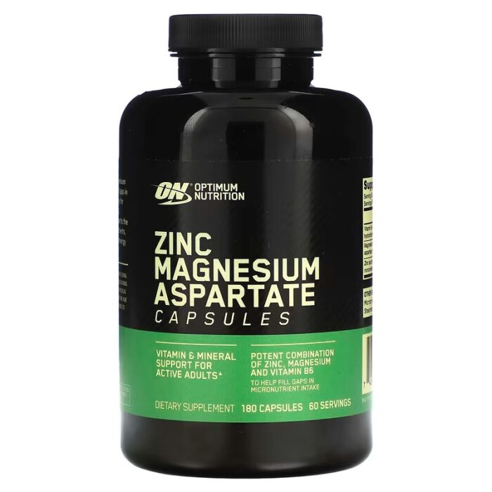 Аспартат цинка и магния Optimum Nutrition ZMA, 180 капсул