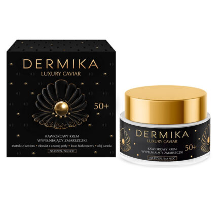 Dermika Luxury Caviar ночной крем-эликсир против морщин с икрой 50мл