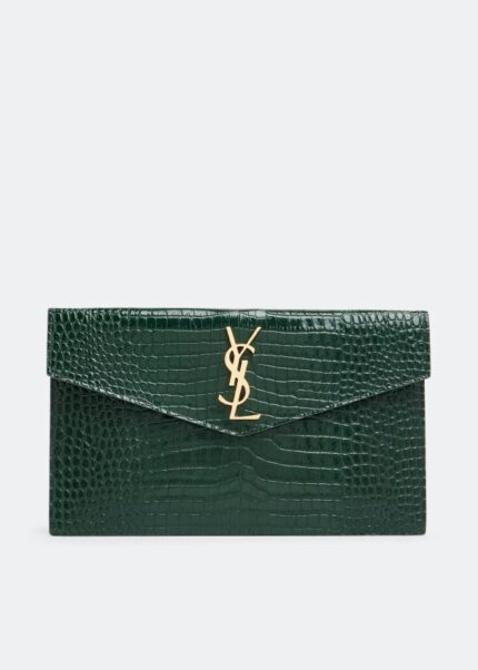 Кошелек SAINT LAURENT Le Maillon chain wallet, бежевый