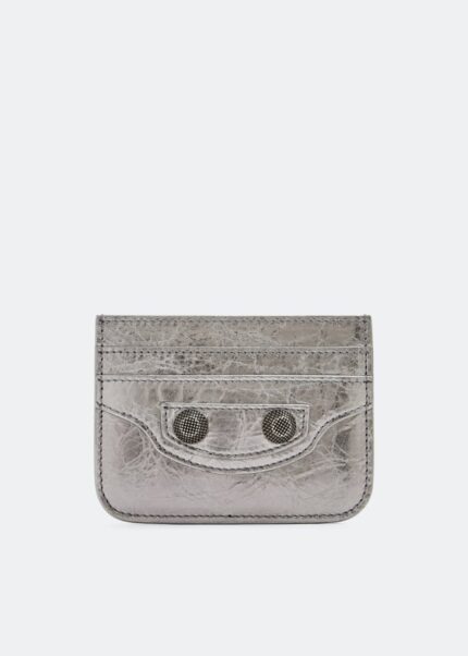 Картхолдер BALENCIAGA Le Cagole card holder, серебряный