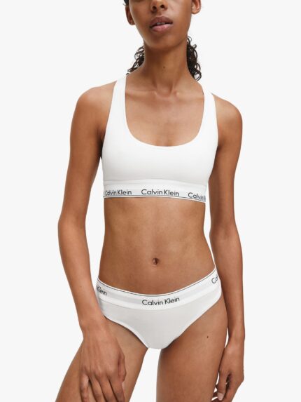 Хлопковые стринги Calvin Klein Modern, белые