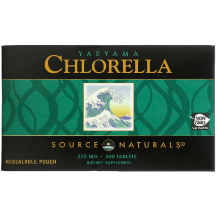 Хлорелла Source Naturals Yaeyama Chlorella 200 мг, 600 таблеток