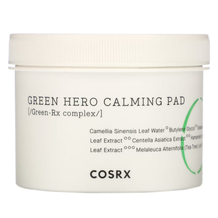 Cosrx, One Step Green Hero Calming Pad, успокаивающие диски, 70 шт., 135 мл (4,56 жидк. унции)