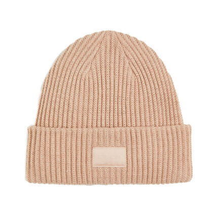 Шапка H&M x Arket Double Cuff Beanie In Alpaca Merino M, бежевый