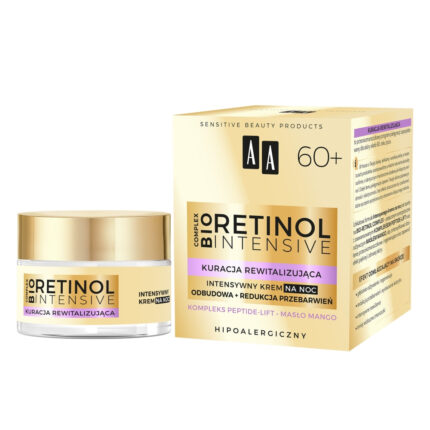 AA Retinol Intensive 60+ интенсивный ночной крем восстанавливающий+уменьшающий пигментацию 50мл