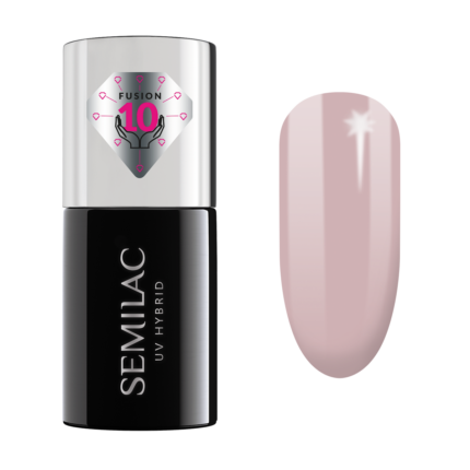 Semilac Extend Care 5w1 гибридный лак для ногтей, 806 Glitter Delicate Pink