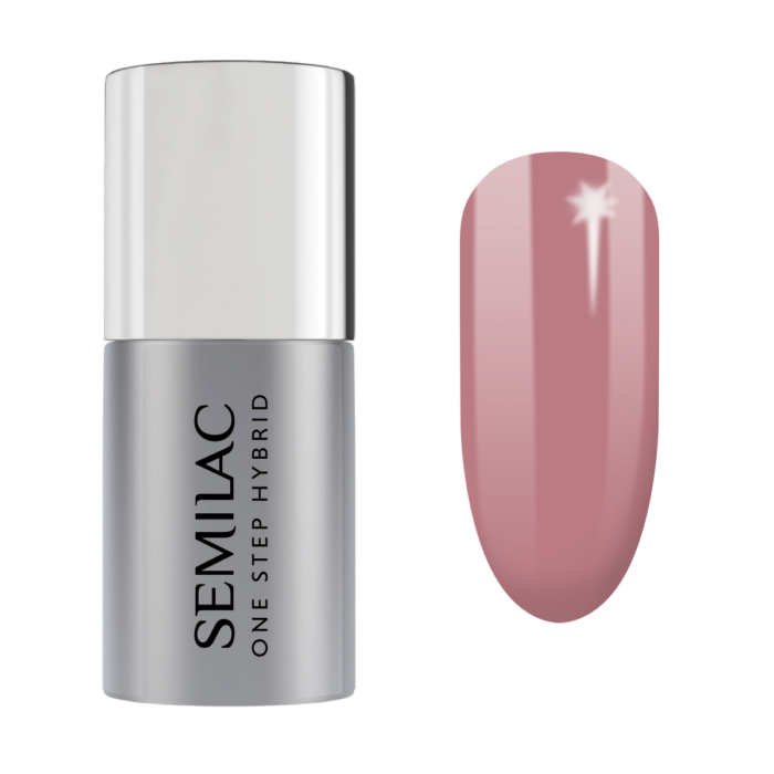 Semilac One Step Hybrid гибридный лак для ногтей, S240 Peach Beige