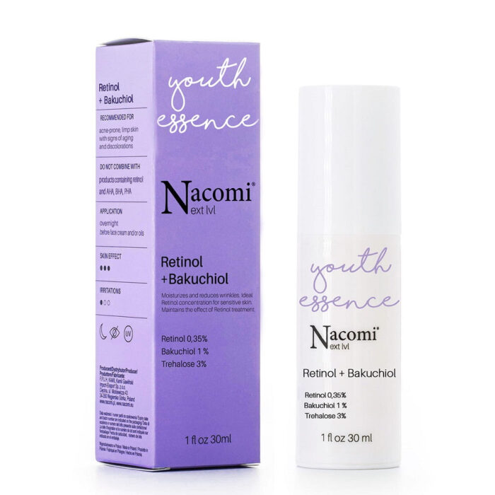 Nacomi Next Level Retinol 0.35% + Bakuchiol 1% антивозрастная сыворотка для лица 30мл