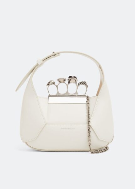 Сумка кросс-боди ALEXANDER MCQUEEN Mini jewelled satchel, черный