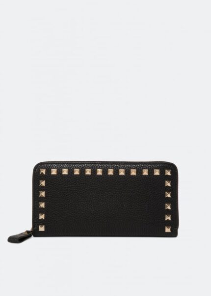 Кошелек VALENTINO GARAVANI Rockstud zippered wallet, черный