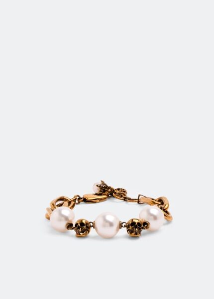 Браслет ALEXANDER MCQUEEN Skull chain bracelet, золотой