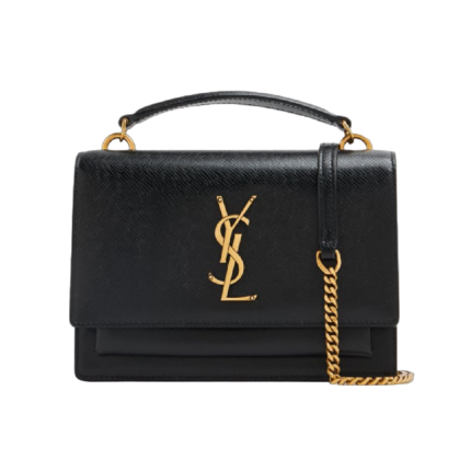 Сумка-кошелек SAINT LAURENT Sunset chain wallet bag, черный