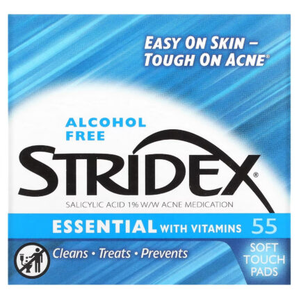 Stridex, Single-Step Acne Control, не содержащие спирта , 55 мягких салфеток, 4.21 в каждой