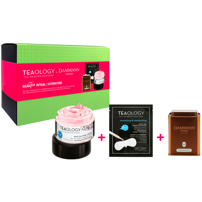 Teaology Hydrating набор: увлажняющий крем для лица, 50 мл + маска для кожи вокруг глаз, 7 мл + чай в баночке, 30 г