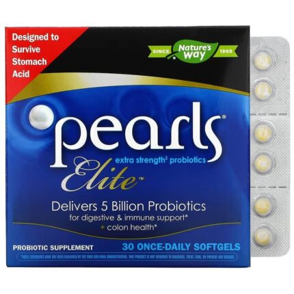 Pearls Elite пробиотик с повышенной силой действия Nature&apos;s Way, 30 капсул