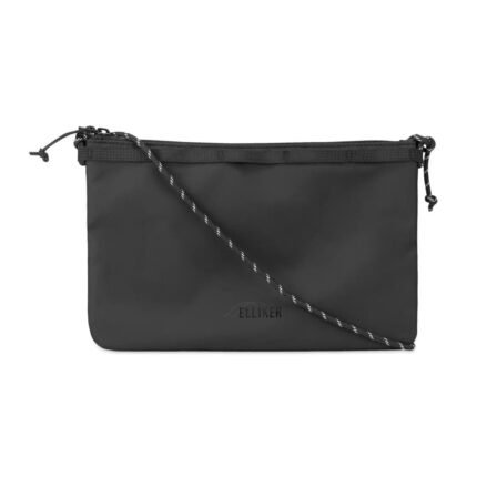 Сумка Bottega Veneta The Pouch Soft Oversize Clutch In Woven Leather Black/Silver, черный