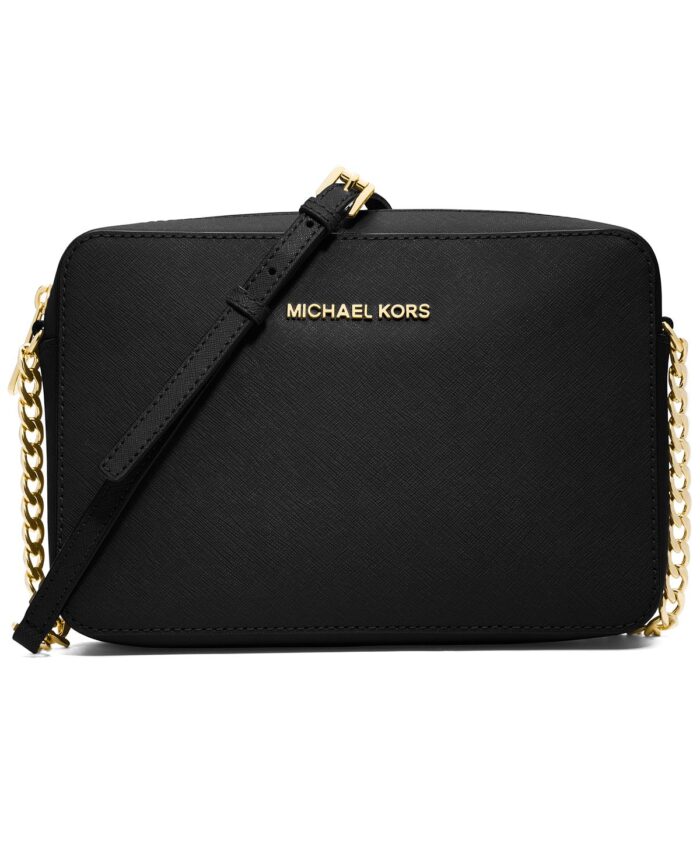 Кожаная сумка через плечо jet set east west Michael Kors, мульти