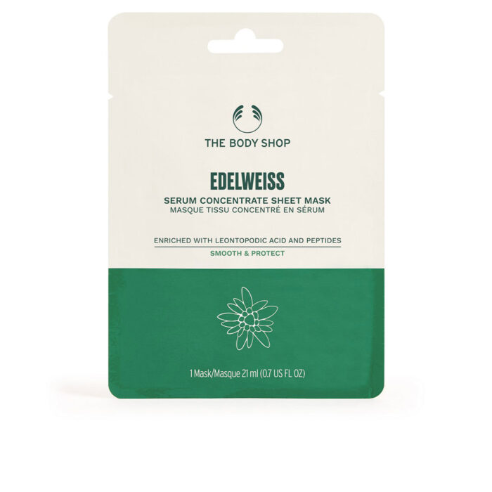 Маска для лица Edelweiss serum concentrate sheet mask The body shop, 1 шт