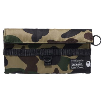 Длинный кошелек BAPE x Porter 1st Camo, зеленый