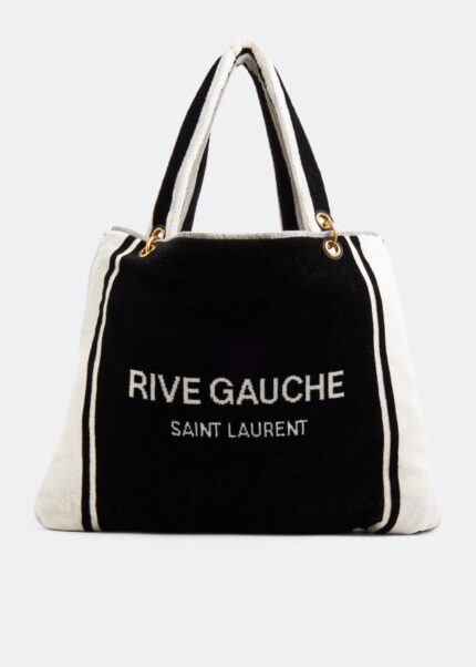 Сумка-тоут SAINT LAURENT Rive Gauche towel tote bag, черный