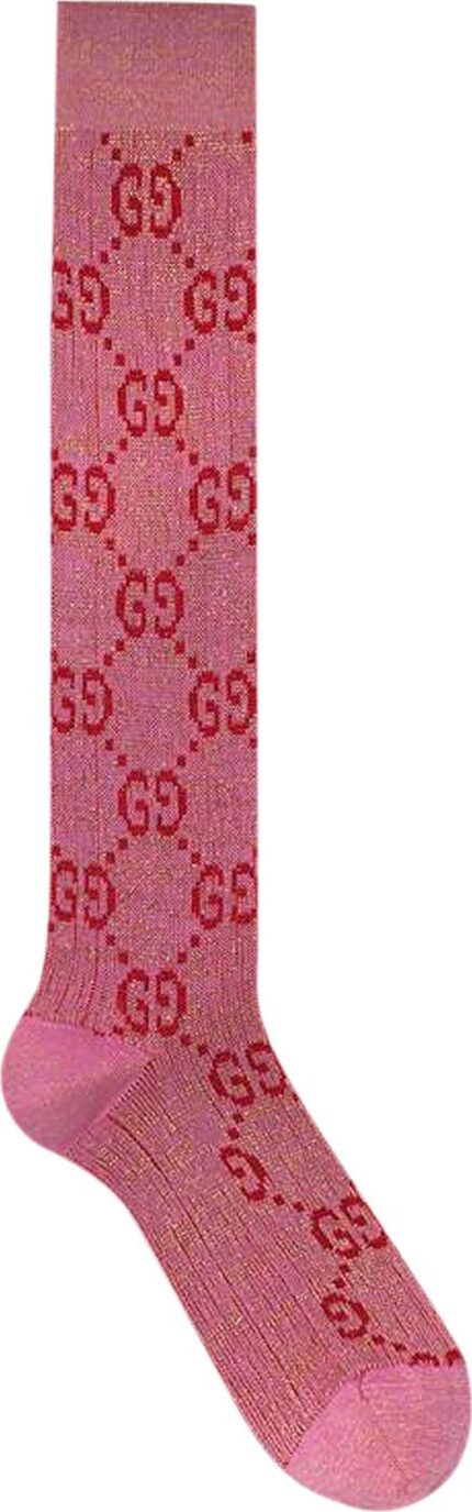 Носки Gucci GG Embroidered Crystal Socks Black, черный