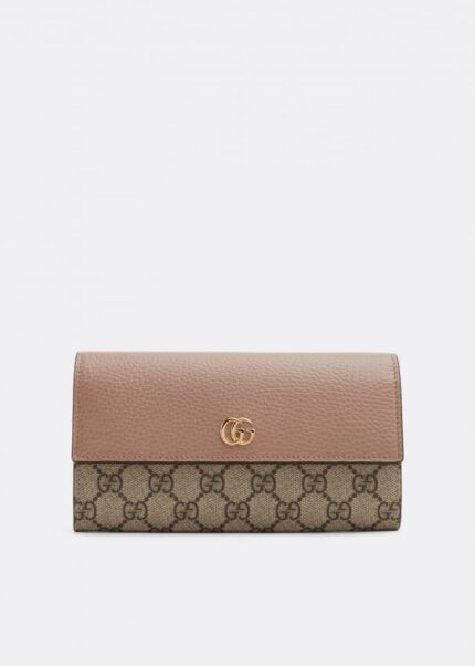 Кошелек GUCCI GG Marmont continental wallet, розовый