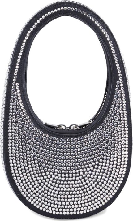 Сумка Coperni Crystal Embellished Mini Swipe Bag Black Crystal, черный