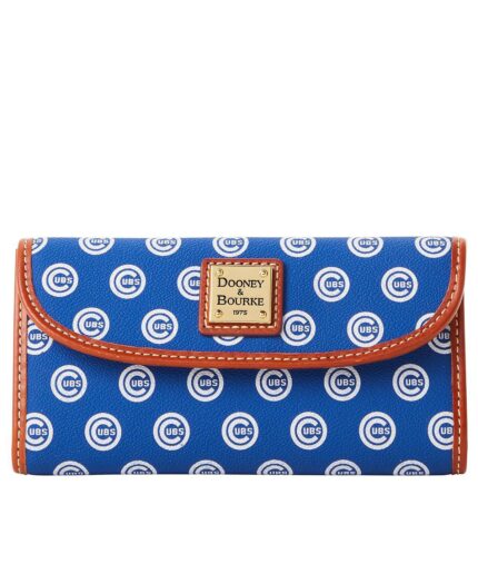 Женский фирменный континентальный клатч Chicago Cubs Dooney & Bourke, синий