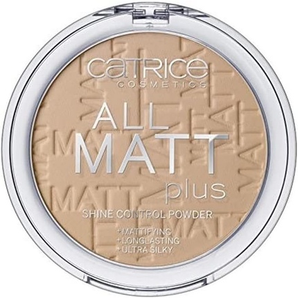 Пудра All Matt Plus Shine Control Warm Beige 030, Catrice