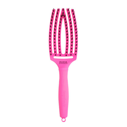 Неоново-розовая расческа Olivia Garden Fingerbrush, 1 шт.