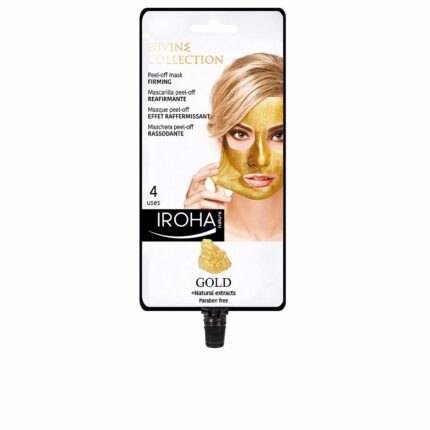 Маска для лица Mascarilla facial peel off reafirmante con oro 24k Iroha nature, 4 шт