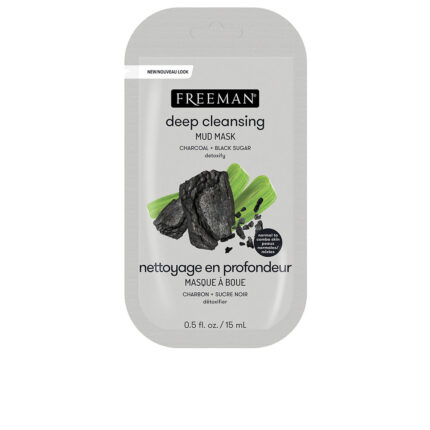 Маска для лица Deep cleansing mud mask Freeman, 15 мл