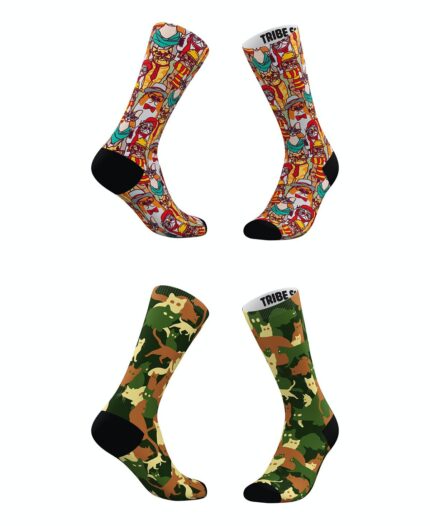 Мужские и женские носки Hipster Bears, набор из 2 штук Tribe Socks