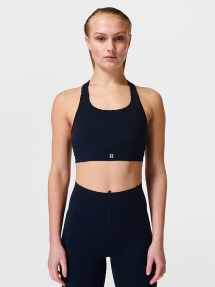 Спортивный бюстгальтер с глубоким вырезом Sweaty Betty Power, черный