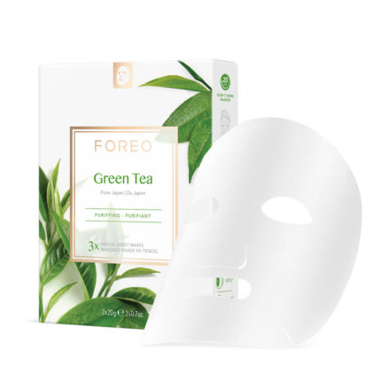 Маска для лица Farm to face sheet mask green tea Foreo, 3 шт