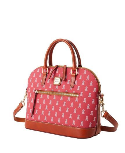 Женская сумка-саквояж Los Angeles Angels Signature с выпуклой молнией Dooney & Bourke, красный