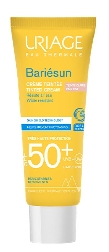 Uriage Bariesun SPF50+ красящий крем с фильтром, Jasny Beż