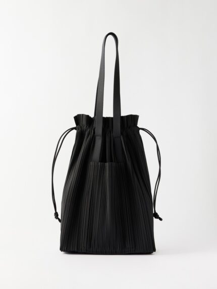 Сумка в форме полумесяца со складками leaf beast Pleats Please Issey Miyake, черный