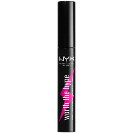 Тушь для ресниц Worth The Hype Máscara de Pestañas Nyx Professional Make Up, Negro Waterproof