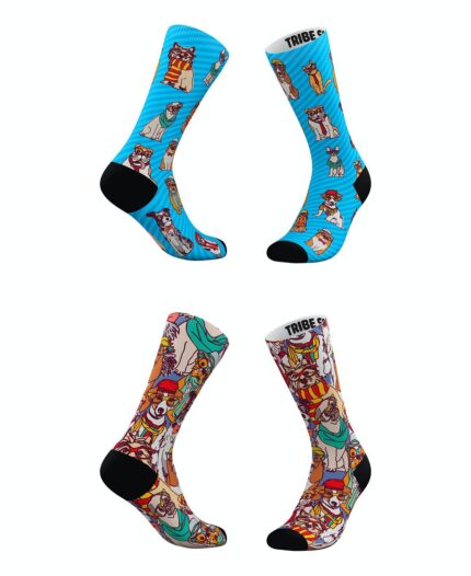 Мужские и женские носки с кассетной лентой, набор из 2 шт. Tribe Socks