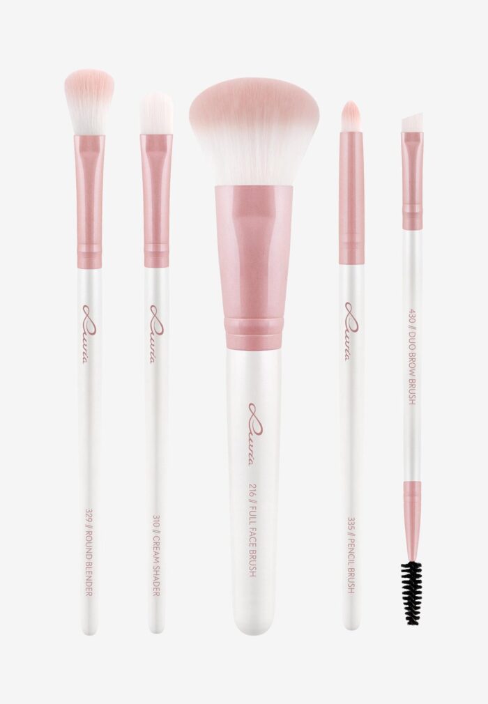 Набор кистей Daily Selection Luvia Cosmetics, цвет pearl white/candy pink