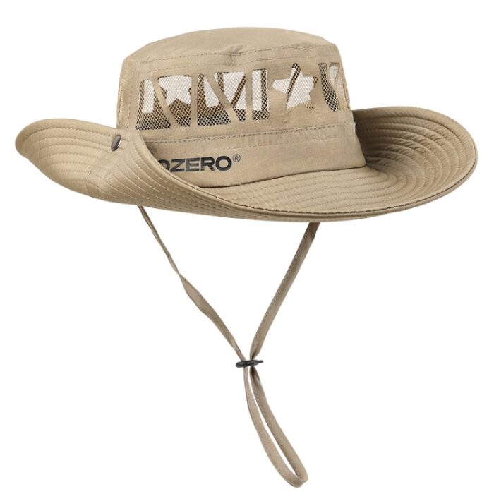 OZERO Summer Sun Shade Sunscreen Hat Outdoor Camping Breathable Large Brim Fisherman Hat