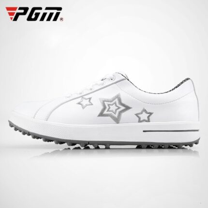 Женские кожаные кроссовки PGM Golf с высоким берцем и увеличенным верхом из микрофибры